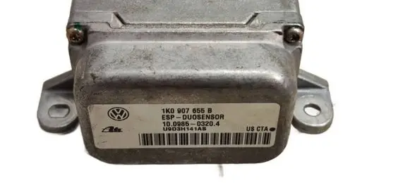 Volkswagen Golf V ESP acceleration yaw rate sensor 1K0907655B U9D3H141AS 10098503204