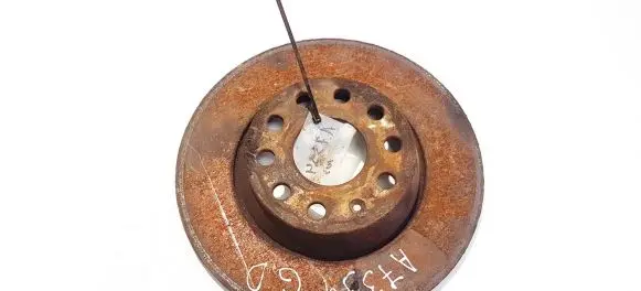 Volkswagen PASSAT B6 Rear brake disc neventiliuojamas