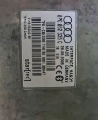 Audi A4 S4 B7 8E 8H Bluetooth control unit module 8P0862335C 29092005 6V9B00051C