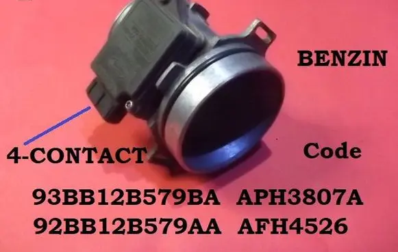 Ford Escort Mass air flow meter 93BB12B579BA APH3807A