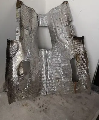 Audi A6 C7 Heat shield in engine bay 