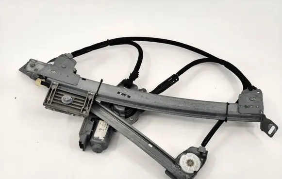 Opel Tigra B Front door window regulator with motor 93162241