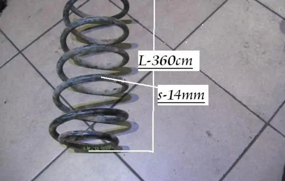 Opel Omega A Front coil spring 312914