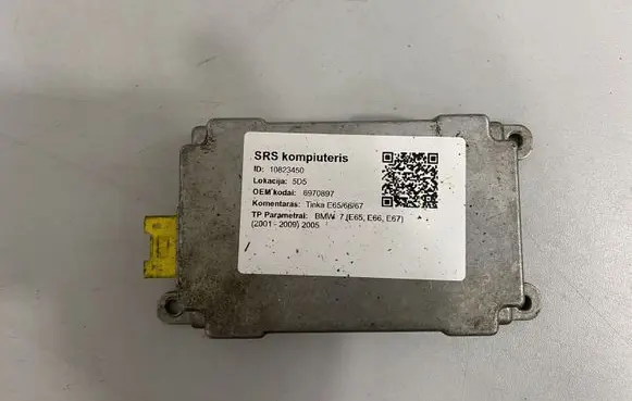 BMW 7 E65 E66 Airbag control unit/module 6970897