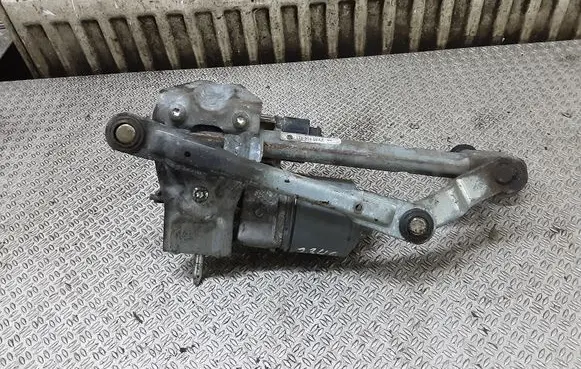 Volkswagen Touran I Front wiper linkage and motor 1T0955023E
