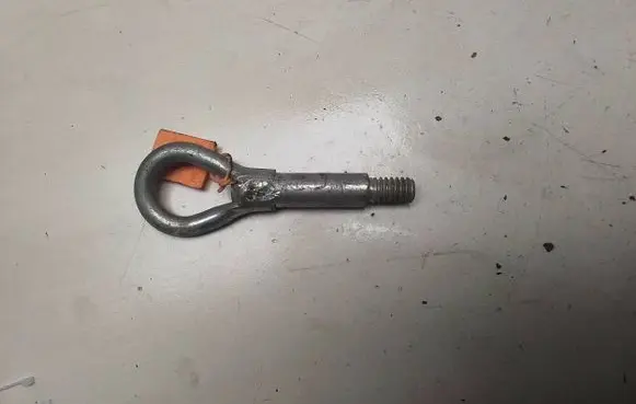 Towing hook eye