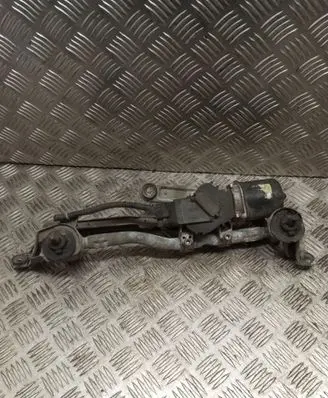 Front wiper linkage and motor