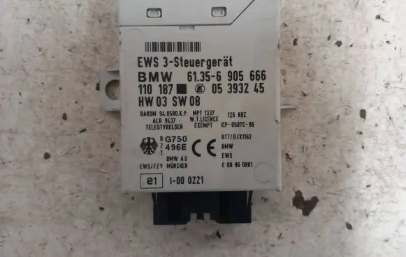 BMW 3 E46 Immobilizer control unit/module 61356905666 05393245 110187