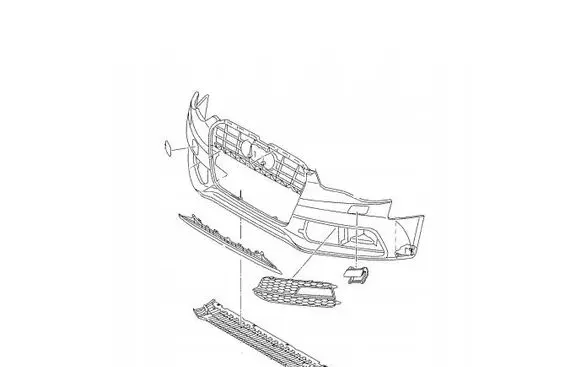 BMW 1 F20 F21 Front bumper ZDERZAK8852