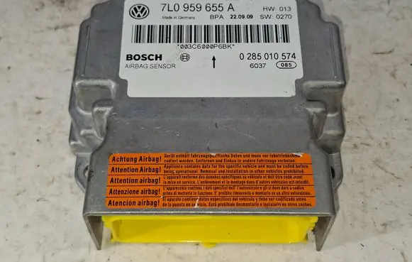 Volkswagen Touareg I Airbag control unit/module 7L0959655A 003C6000P6BK 0285010574
