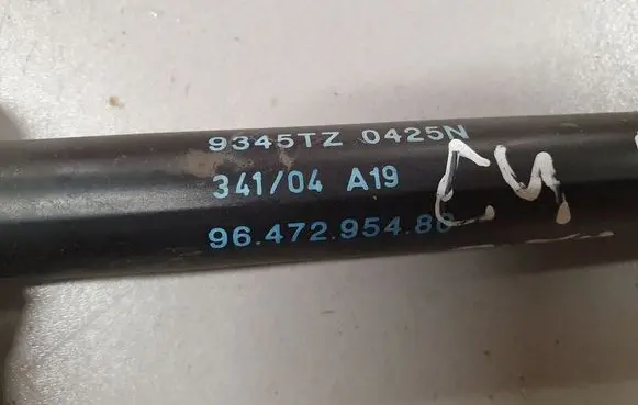 Citroen C4 I Tailgate/trunk strut/damper 9345TZ0425N 9647295480