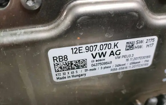 Volkswagen e-Up Other control units/modules 12E907070K 0437508649 KT732X45S