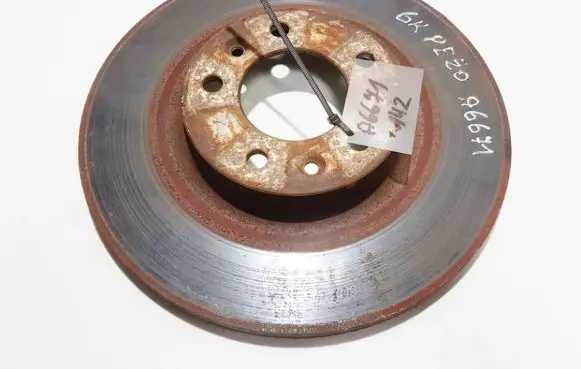 Peugeot 407 Rear brake disc neventiliuojamas