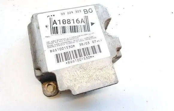 Opel Zafira A Airbag control unit/module 09229303bg bgs1001530m