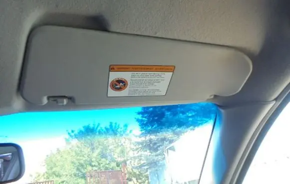 Chevrolet Aveo Sun visor