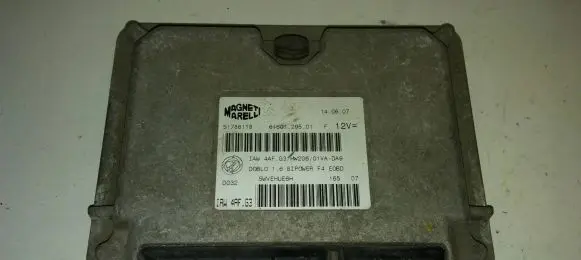 Fiat Doblo Engine ECU kit and lock set 51786118 6160129501