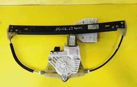 Audi A6 S6 C6 4F Rear door window regulator with motor 4F0959801F 4F0839461B
