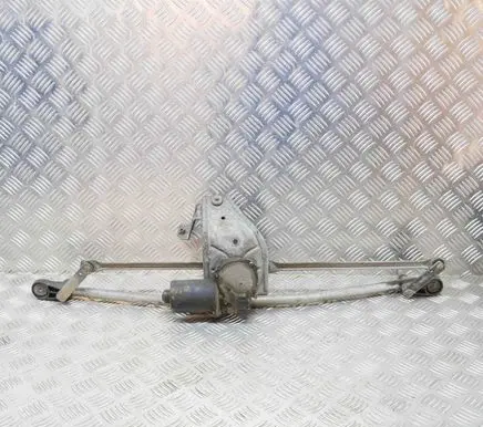 Front wiper linkage and motor