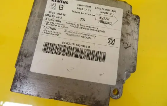 Peugeot 307 Airbag control unit/module 9650109480 5WK42908