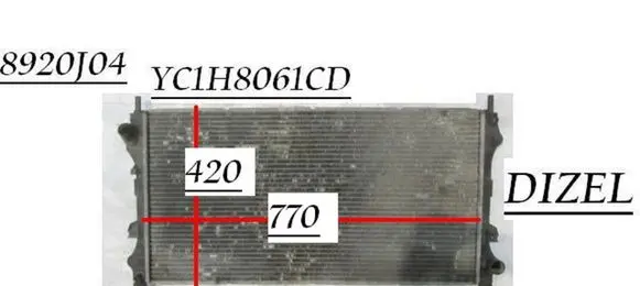 Ford Transit Coolant radiator YC1H8061CD 8920J04