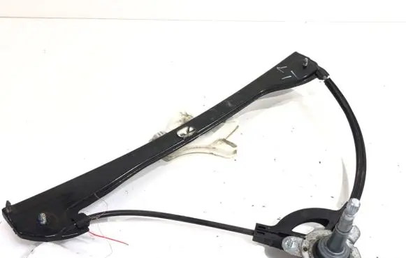 Rear door window regulator with motor