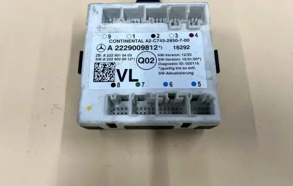 Mercedes-Benz S W222 Door control unit/module A2229009812 A2229020012 A2229015403