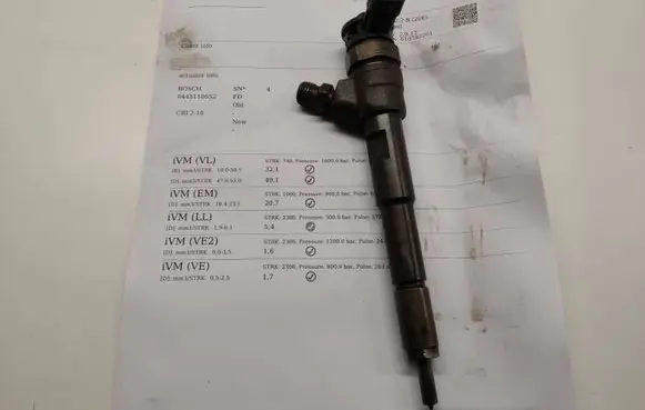 Mercedes-Benz Citan W415 Fuel injector 0445110652