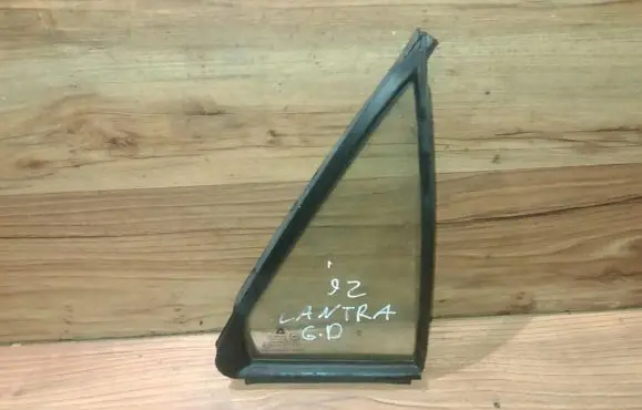 Rear vent window glass