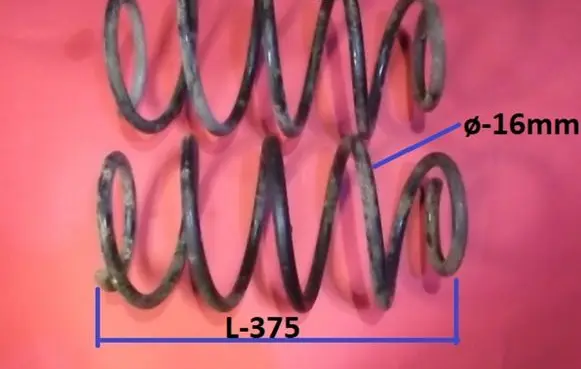 Seat Alhambra (Mk1) Front coil spring 7M3411105AB 7M3411105