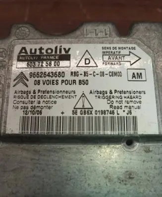 Citroen C4 I Airbag control unit/module 603725800 9662643680