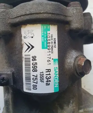 Peugeot 207 Air conditioning (A/C) compressor (pump) 1351