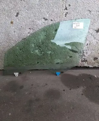 Infiniti Q50 Front door window glass four-door 