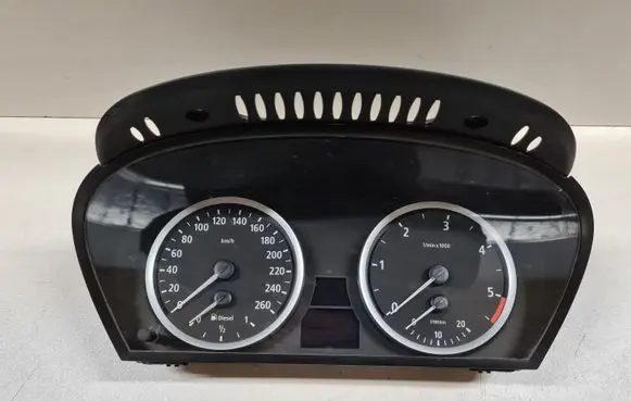 BMW 5 E60 E61 Speedometer (instrument cluster) 62116947364 VD0110080213257 110080213