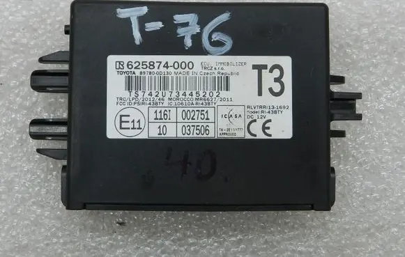 Toyota Yaris Immobilizer control unit/module 897800D130 625874000