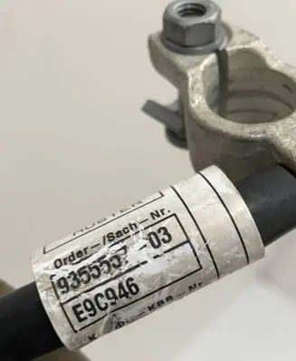BMW X6 E71 Negative earth cable (battery) 65273188 9355554