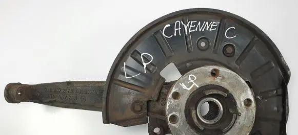 Porsche Cayenne (9PA) Front wheel hub spindle knuckle 7L0407257A