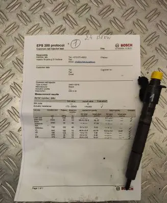 Volvo V60 Fuel injector 0445116016 CRL318