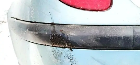 Nissan Almera Tino Rear bumper trim bar molding 