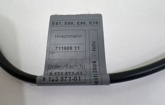 BMW 3 E92 E93 Other wiring loom E8E88E 71190911 9123571