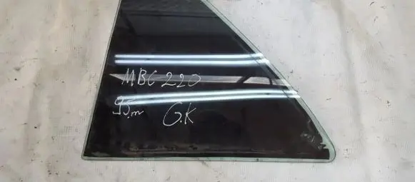 Rear vent window glass