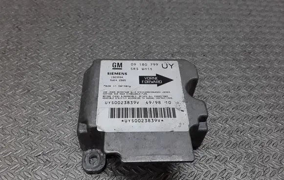 Opel Astra G Airbag control unit/module 09180799UY 5WK42905