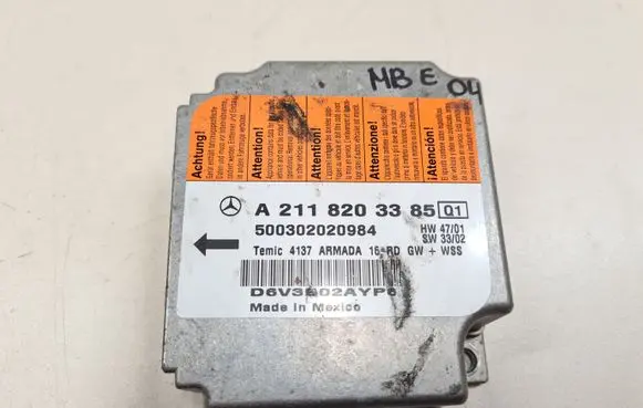 Mercedes-Benz E W211 Airbag control unit/module A2118203385 500302020984