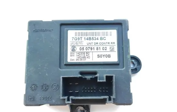 Volvo S80 Door control unit/module 7G9T14B534BC 0507918102