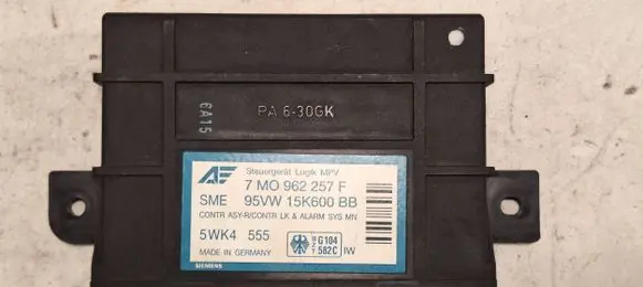 Volkswagen Sharan Comfort/convenience module 95VW15K600BB 7M0962257F 5WK4555