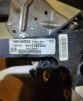 Chrysler Grand Voyager V Pedal assembly 04721923AD 5858600 166191