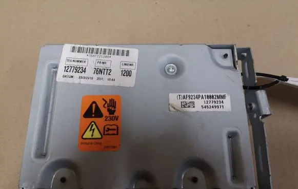 Opel Insignia A Voltage converter inverter 12779234 76NTT2 545249971