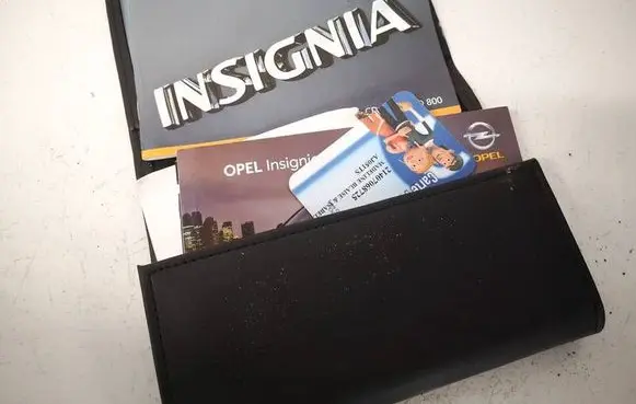 Opel Insignia A Owners service history hand book