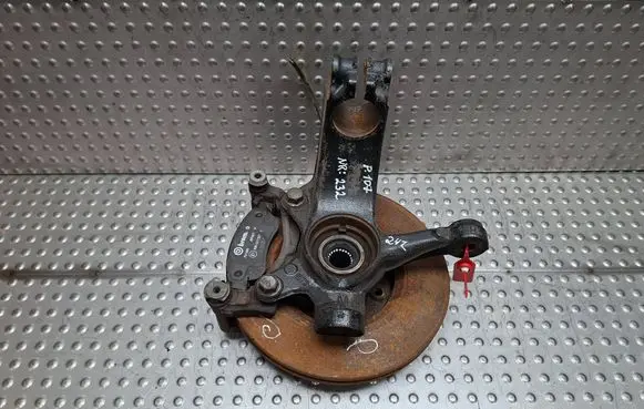 Front wheel hub spindle knuckle