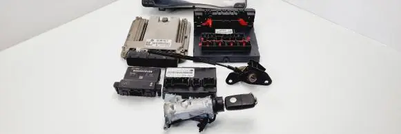 Volkswagen Jetta V Engine ECU kit and lock set 03G906016JK 0281102614 1039S09599