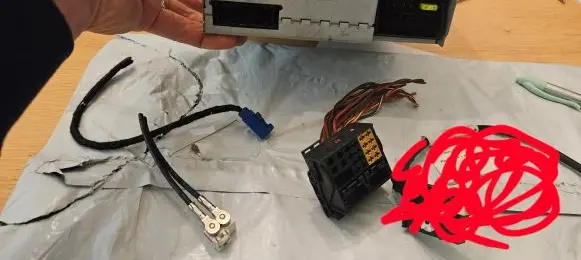 Volkswagen Tiguan Sound system wiring loom 3B7035444 RNS510